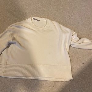 Cream colored sweater by Everlane
